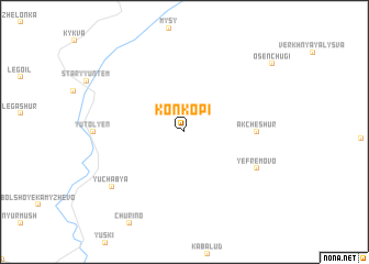 map of Kon\