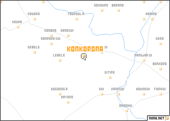 map of Konkorona