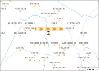 map of Konkoudougou