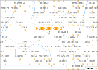 map of Konkowakoro