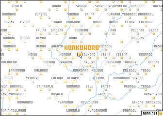 map of Konkoworo