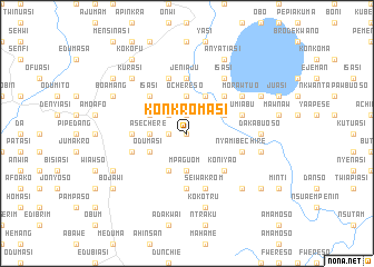 map of Konkromasi