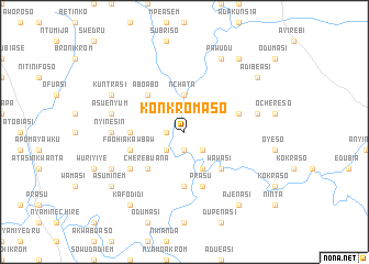 map of Konkromaso