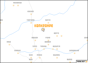 map of Konkrompe