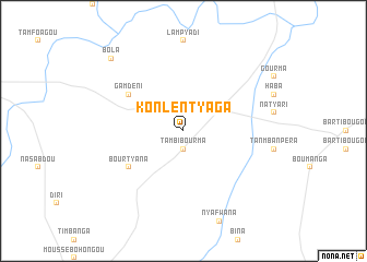 map of Konlèntyaga