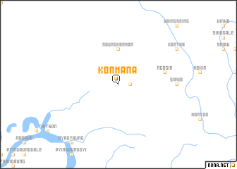 map of Konmana