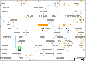 map of Konmo