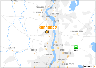 map of Konnagar