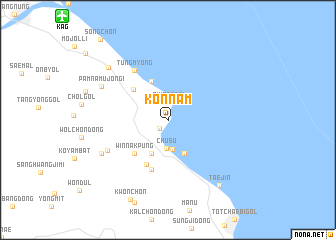 map of Kŏnnam