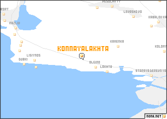 map of Konnaya Lakhta