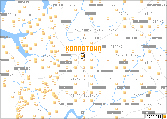 map of Konno Town