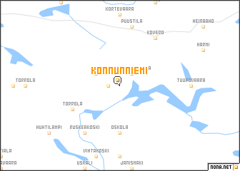 map of Konnunniemi