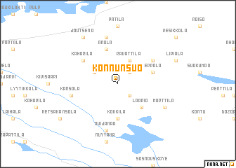 map of Konnunsuo