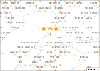 map of Konnyaung