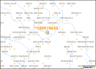 map of Kon-nyawng