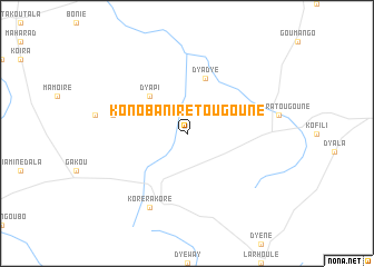 map of Kono Baniré Tougouné
