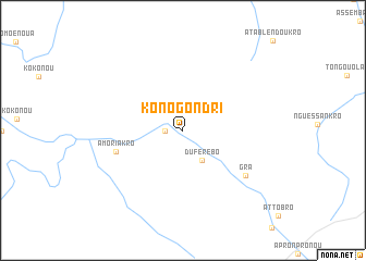 map of Konogo-Ndri