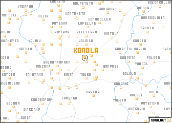 map of Konola