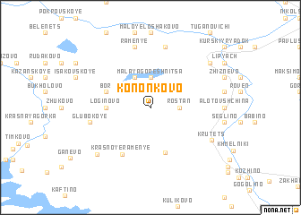 map of Kononkovo