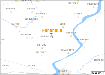 map of Kononova