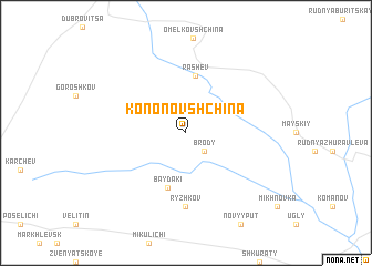 map of Kononovshchina