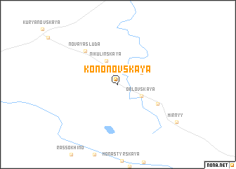 map of Kononovskaya