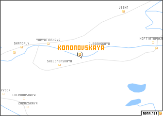 map of Kononovskaya