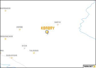 map of Konony