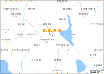 map of Konopína