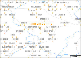 map of Konopki Awissa