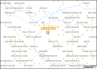 map of Konopki