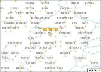 map of Konopki