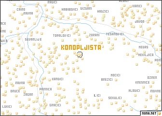 map of Konopljišta