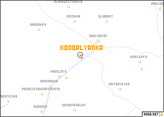 map of Konoplyanka