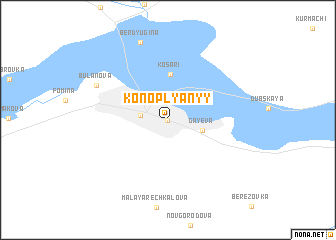 map of Konoplyanyy