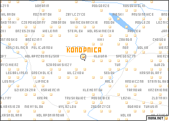 map of Konopnica