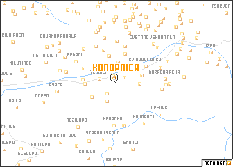 map of Konopnica