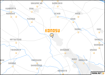 map of Kōnosu