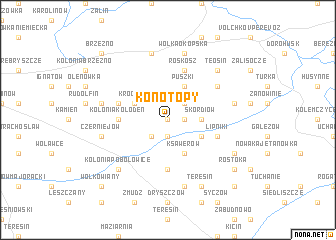 map of Konotopy