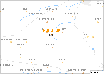 map of Konotop