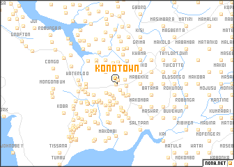 map of Kono Town