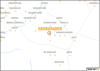 map of Konounworo