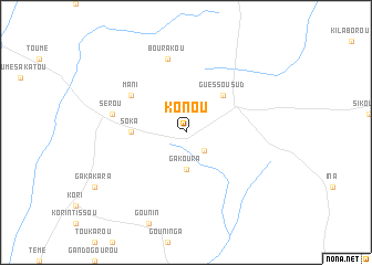 map of Konou