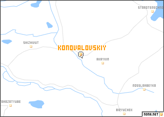 map of Konovalovskiy