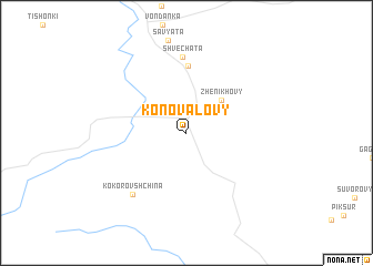 map of Konovalovy