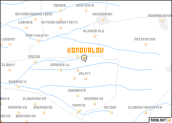 map of Konovalov