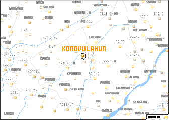 map of Konovulahun