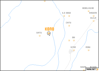 map of Kono