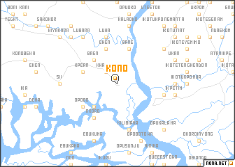 map of Kono