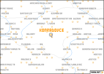 map of Konrádovce